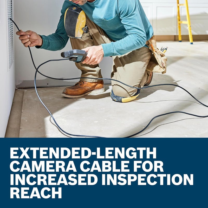 BOSCH GIC-CC11-8 Inspection Camera Cable - 11.5 Ft High-Res 1280x720, Slim 8.3mm Head, IP67 Durable Design with LED Light & Orientation Indicator for GIC4-23C & GIC5-27C - Image 4
